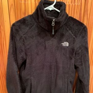 Women’s North Face Black Fuzzy Fleece Jacket